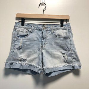 Refuge Button Fly Light Wash Short Size 2